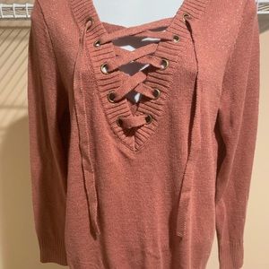 Criss Cross V-Neck Sweater